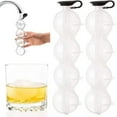 thumbnail image 4 of Maxcozy Ice Sphere Molds (4-Hole), Round Ice Hockey Balls for Whiskey, Scotch, Cocktails and Non-Alcoholic Beverages, Fun, Reusable, 4 of 7
