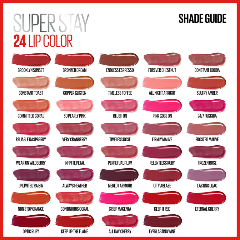 MAYBELLINE LIPSTICK Super Stay 24hr Dual Colour, NEW- CHOOSE YOUR SHADE