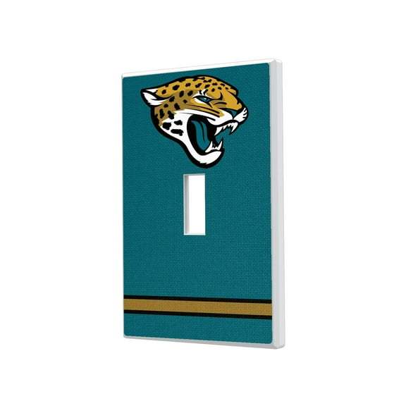 Jacksonville Jaguars Stripe Single Toggle Light Switch Plate