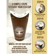 Disposable Coffee Cups - 10 Ounce - Coffee Cups. Eco Friendly Paper Cups. To Go Coffee Paper Cups. Coffee Bar Paper Cups. 50 Paper Coffee Cups. Office Coffee Cups. Coffee Bar Paper Cups. 50 Eco Cups