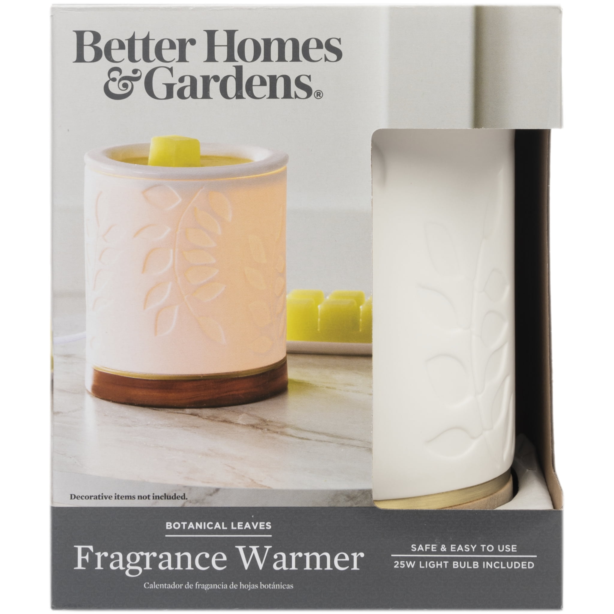 Better Homes & Gardens Full Size Fragrance Warmer, Botanical Leaves