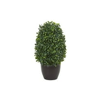 Nearly Natural Boxwood Topiary Plant in Pot (4355)