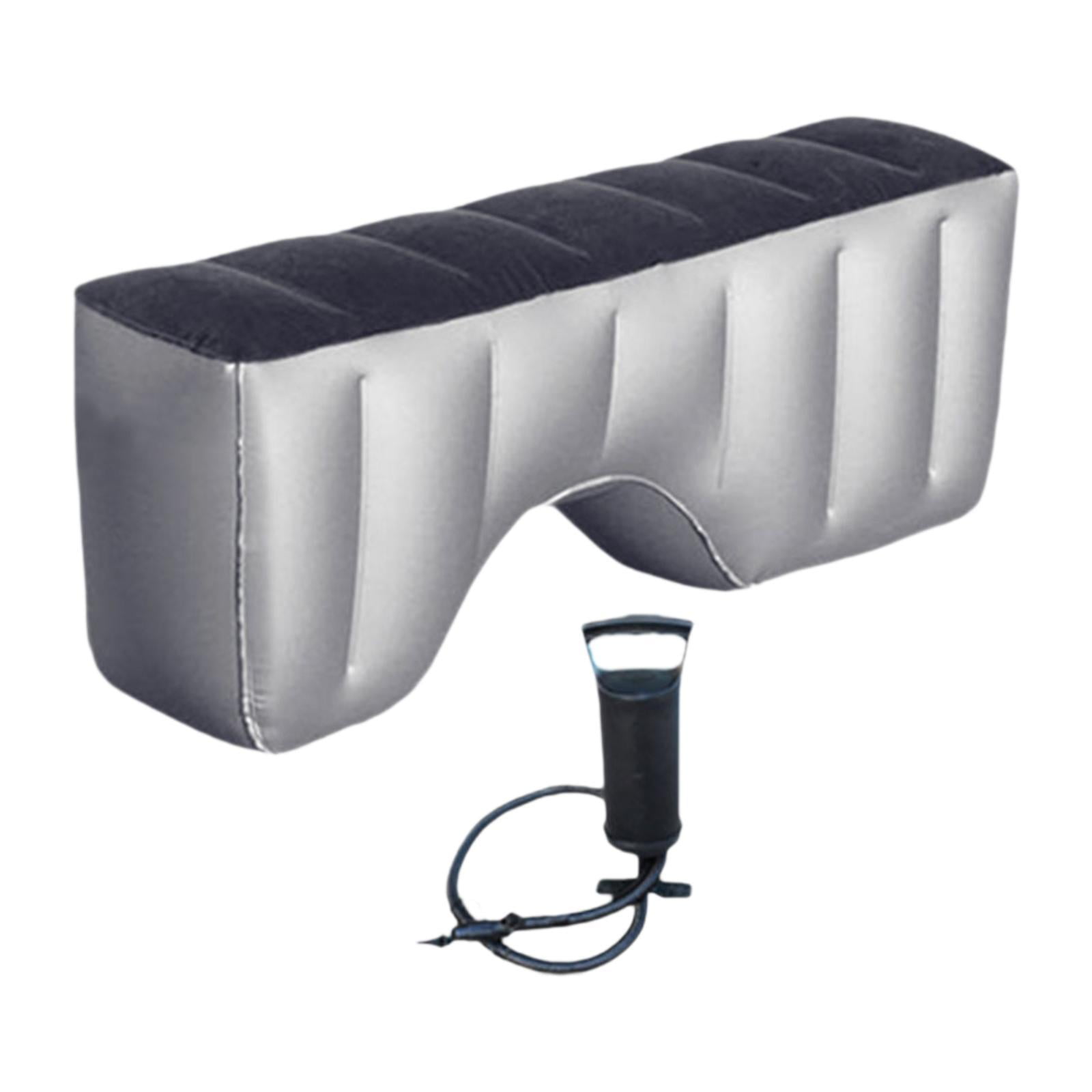 amagogo Car Back Seat Bed Inflatable Mattress Air Sleeping Pad Flocking Cushion Portable Gap Pad with Pump Suitable for Road Travel Family Camping Outdoor Use A