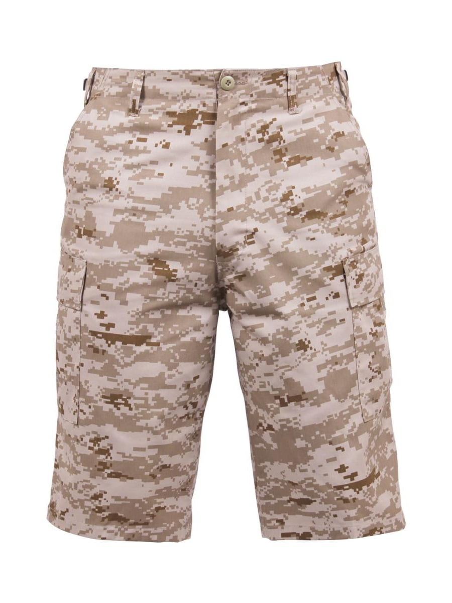 Long Style B.D.U Shorts, Desert Digital Camo