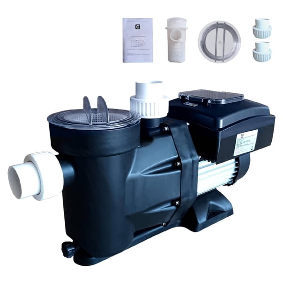 EastVita High Efficiency Variable Speed Pool Pump 220V High Performance Intelligent Control for for Above/In Ground Swimming Pools 3000-8000 GPH High Flow Energy Saving Quiet ETL Certified