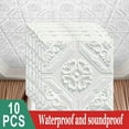 thumbnail image 2 of Chengsi White Peel and Stick Wallpaper 35 x 35 cm, 10 Pieces, 2 of 10