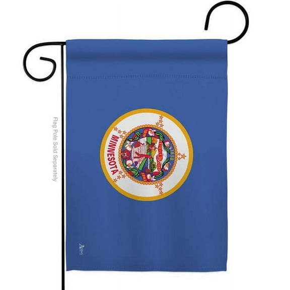 Americana Home & Garden G142524-BO 13 x 18.5 in. Minnesota American State Garden Flag with Double-Sided Horizontal House Decoration Banner Yard Gift