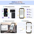 thumbnail image 3 of Ulefone RugKing 4 Pro 16GB 256GB Android 15 rugged phone with 10000 mAh battery, 6.56-inch- Black/Orange, 3 of 7