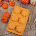 thumbnail image 3 of Pumpkin Cake Mold Silicone 3D Pumpkin Cupcake Pan for Baking Dessert Mousse Mold Tray for Halloween Thanksgiving (2 PCS), 3 of 4