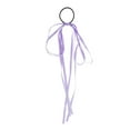 thumbnail image 4 of Unique Bargains 1 Pc Grace Solid Bow Long Ribbon Hair Elastic Band Purple, 4 of 5