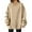 Beige, variant on WTOBBY Women's Fashion Casual Solid Color Long Sleeve V-Neck Sweatshirt Top, Comfortable Pullover for Women, Soft Material Ideal for Lounge and Casual Outings,Beige L