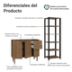 thumbnail image 4 of Kit Gabinete Bajo Bufetera Y Despensero De Cocina Madesa MM, 4 of 5