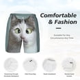 thumbnail image 5 of Gaeub Funny Cat Mens Swim Trunks Stretch Beach Shorts Quick Dry for Men Swim Shorts Swimwear with Pockets- Medium, 5 of 9