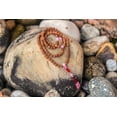 thumbnail image 2 of Rudraksha 108 Mala with Rose Quartz Spacers, 2 of 6