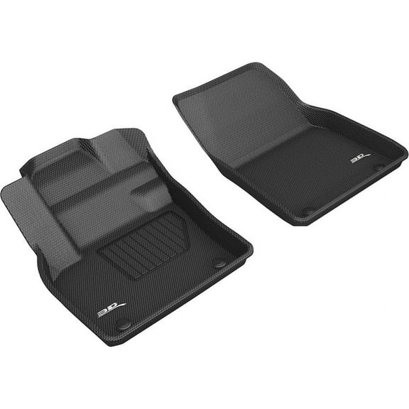 3D MAXpider Custom Fit Kagu Floor Mat (Black) Compatible with Volvo Xc40 2019-2025 - Front Row