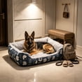 thumbnail image 6 of Sahpxhe Winter Dog Bed, Rectangular High Bolster Warm Plush Pet Bed With Cartoon Animal Print For Indoor Cats And Small Medium Dogs, 6 of 6