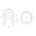 thumbnail image 3 of 5-Piece Rockaway Solid Wood Dining Table with 4 Carrington Chairs in Light Gray, 3 of 12