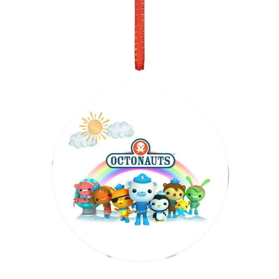 The Octonauts Acrylic Ornament Decorative Christmas Hanging Pendant For Home Decor, Christmas Tree, Party Round Shape