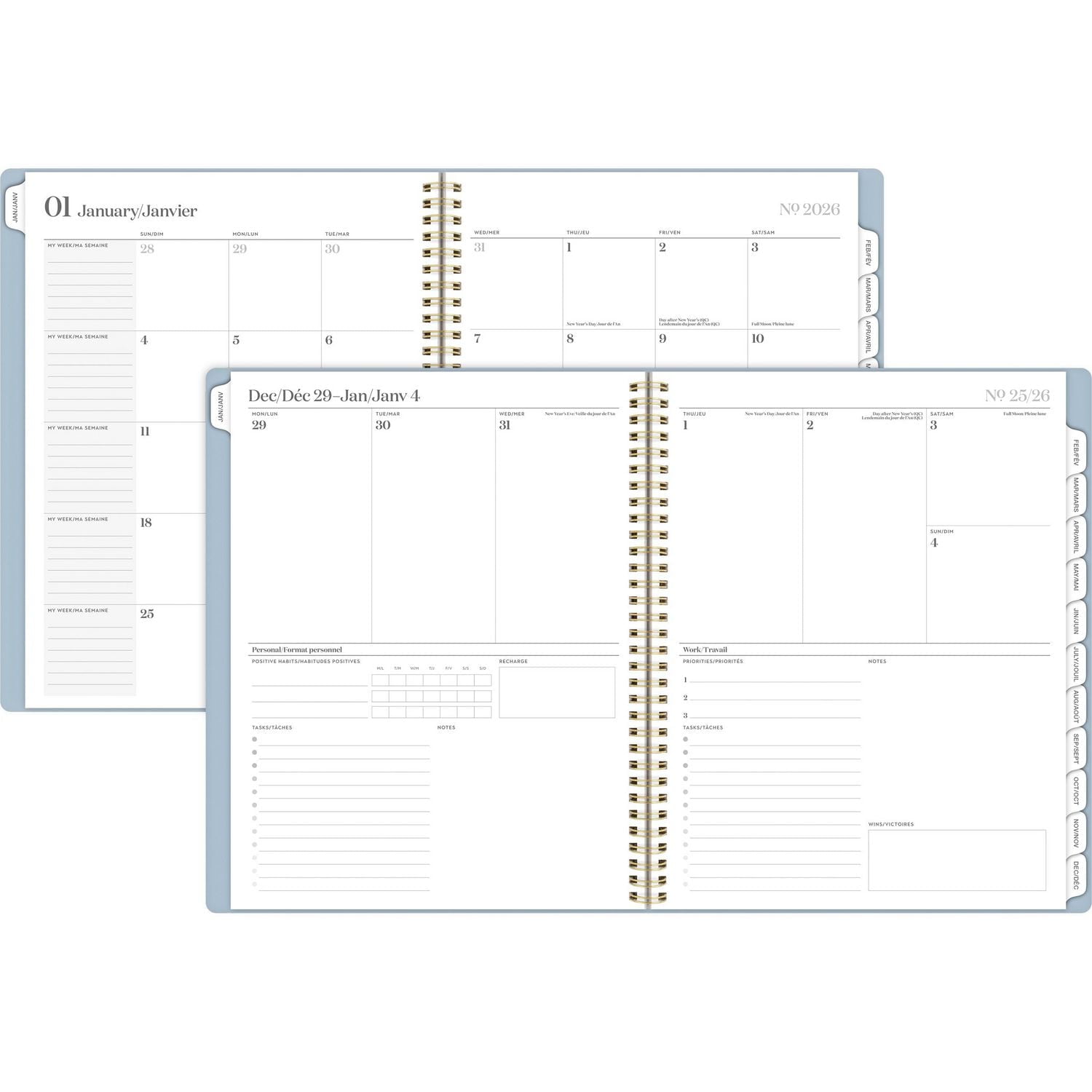 2026 Cambridge Workstyle Balance Aqua Large Weekly Planner, Planner