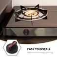 thumbnail image 3 of EXHUMKY Universal Black Gas Stove Control Knob with Brushed Finish Electroplating for Precise Temperature Control, 3 of 8