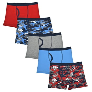 Wonder Nation Boys Underwear, Boxer Briefs, 5-Pack, Sizes S-XXL & Husky