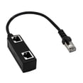 thumbnail image 1 of Cable Divisor Hugo 1 a 2 Puertos Adaptador de Enchufe Ethernet Cat Six, 1 of 8