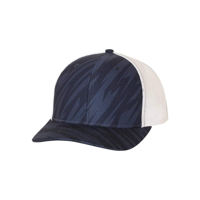 Gorra R RICHARDSON Snapback Ajustable con Estampado Azul Marino y Blanco