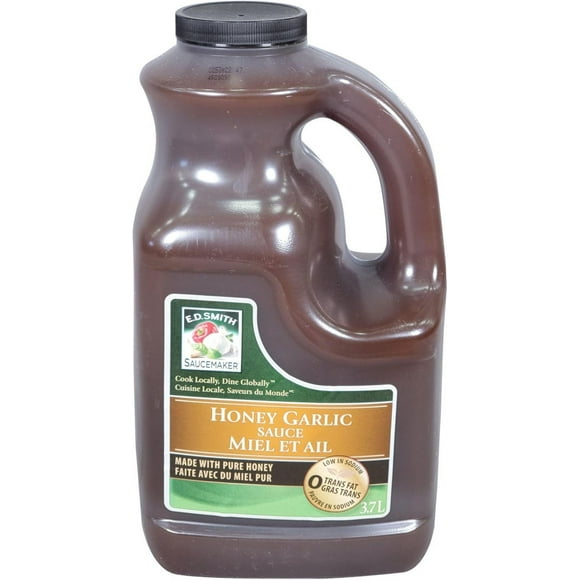 E.D. Smith - Sauce Miel et Ail - 3,78 Litre - 2 Ct - Glaçage Savoureux, Sucré et Aromatique pour un Usage Culinaire à Grand Volume (2 X 3,78 L)