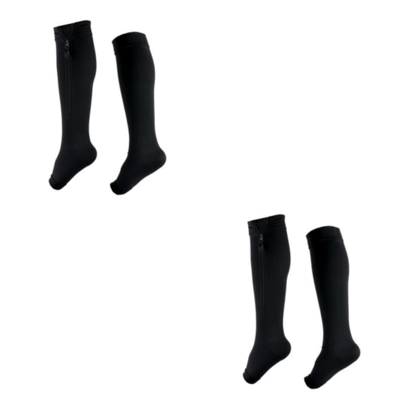 Minnieouse Medias de compresión graduadas de alta compresibilidad para hombre para una recuperación óptima y MmHg graduado para hombre Graduado negro SG 2Conjunto