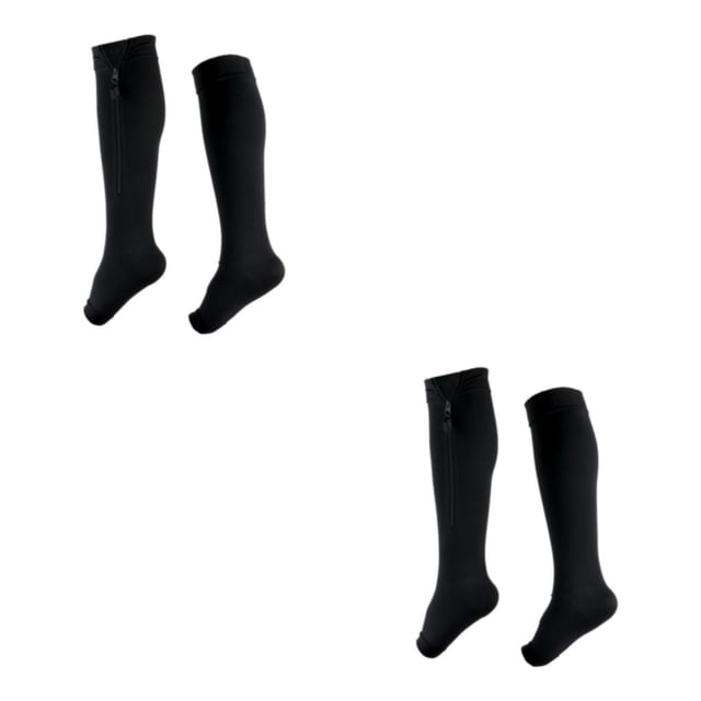 Calcetines de compresión graduados Qarigey para mujer poliuretano negro XL