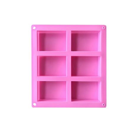 

NEGJ 6-Cavity Homemade Making DIY Cake Rectangle Soap Mould Craft Silicone Cake Mould Stainless Steel Cake Pan Cake Molds for in Characters
