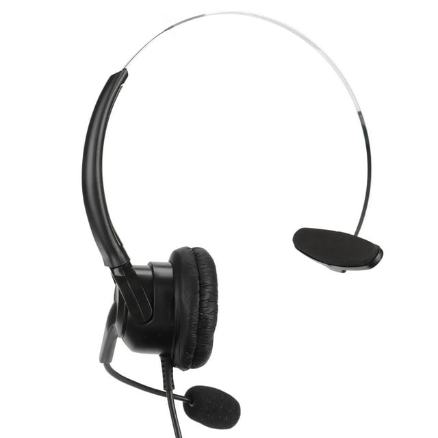 Auriculares telefónicos RJ9 con micrófono ajustable de 330° para teléfonos fijos de casa y de oficina