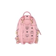 Mcm Men's Pink Stark Visetos Monogram Backpack Pink