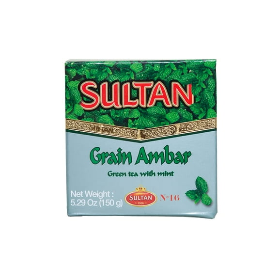 Sultan Alanbar Green Tea Mint Loose Leaf 150g