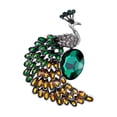 thumbnail image 2 of Broche de de cristal , joyería para fiesta de Hugo Broche de pavo real, 2 of 9
