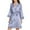 Gray, variant on IROINNID Long Sleeve Dress for Women Homewear Long-Sleeve V-Neck Dress Color Lace Night-Robe One Size ,Beige