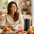 thumbnail image 6 of 4-in-1 Milk Frother, Milk Frother and Steamer, Auto Shut-Off Coffee Frother with Hot & Cold Foam, Quiet Design Frother Machine for Latte, Cappuccino, Macchiato, 6 of 8
