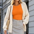 thumbnail image 4 of Diufon Long Sleeve Crop Tops for Women Crewneck Going Out Slim Fitted Basic Shirts Fall Fashion Base-Layer Shirts, 4 of 7