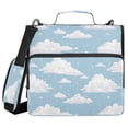 thumbnail image 2 of Zipper Binder Clouds Floating in The Sky 1.5 Inch Binder Folder Bag with Shoulder Strap and Handle, 2 of 8