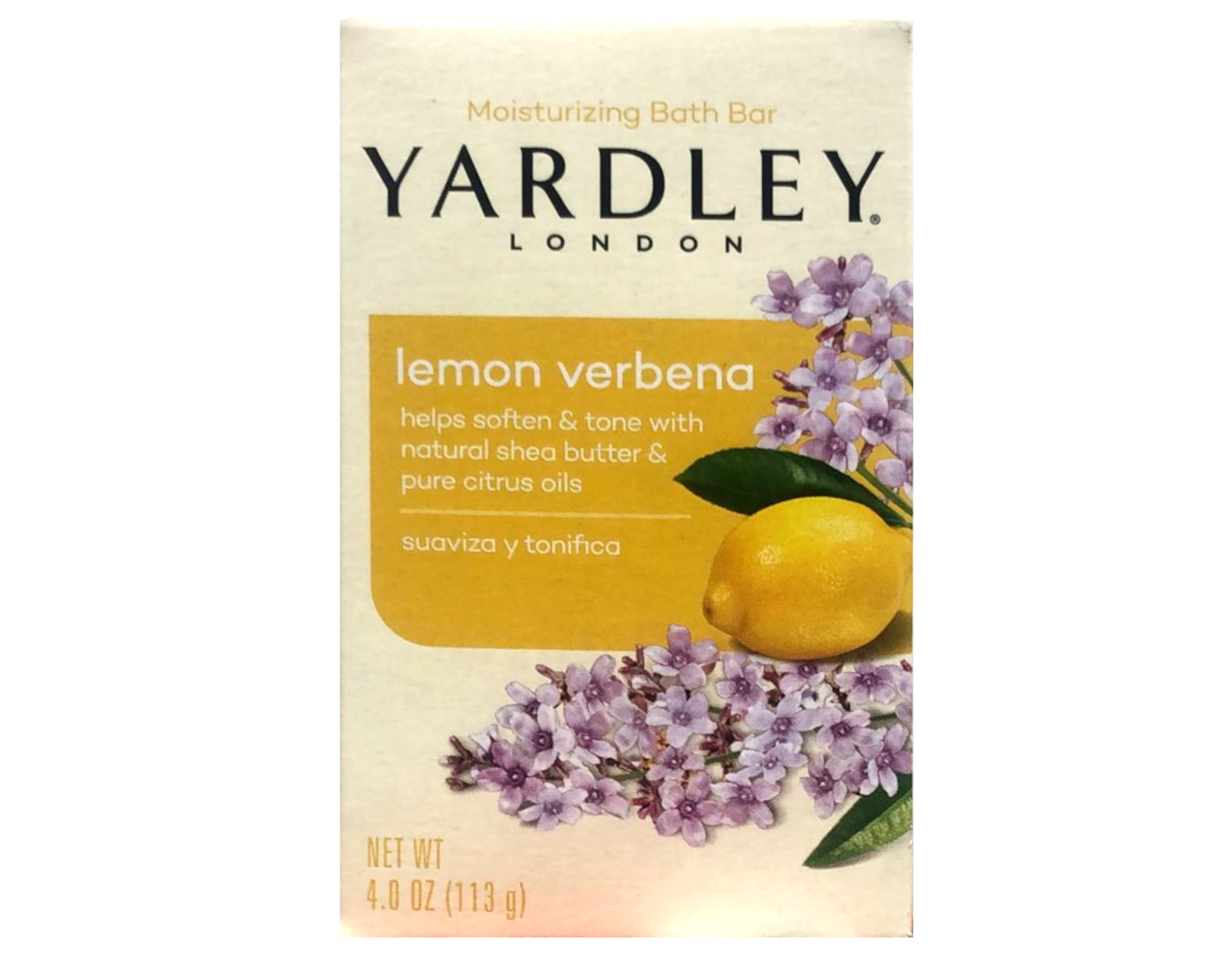 Yardley London Moisturizing Bar Lemon Verbena With Shea Butter 4.25 Oz ...