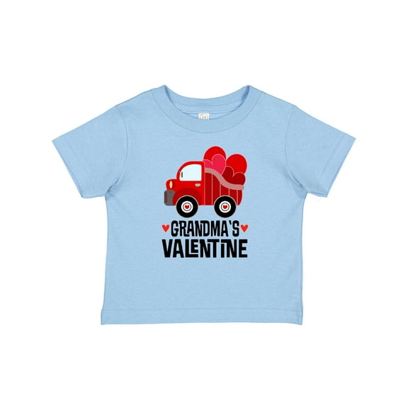 Inktastic Grandmas Valentine Baby Boy Heart Truck Boys Baby T-Shirt