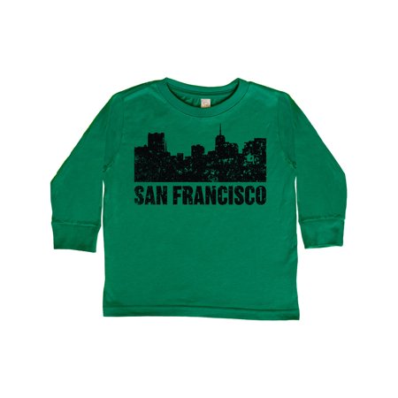 

Inktastic San Francisco Skyline with Grunge Gift Toddler Boy or Toddler Girl Long Sleeve T-Shirt