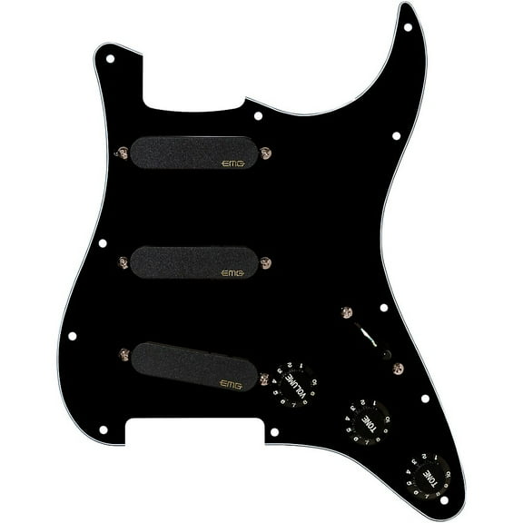 EMG DG20 David Gilmour Total Eclipse Prewired Pickguard Black