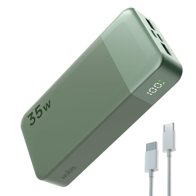 Cargador portátil NOBIS Power Bank de carga rápida de 20000 mAh
