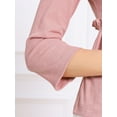 thumbnail image 5 of DARING DIVA Women's Peplum Crew Neck 3/4 Sleeve Ruffle Blouse XL Pink, 5 of 7