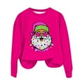thumbnail image 2 of EGNMCR Chandail en Molleton de Noël Mode Décontractée pour Femmes Manches Longues Col Rond Imprimé Chandail en Molleton Blouse, 2 of 3