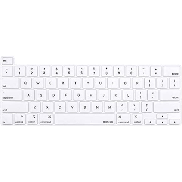 MOSISO Housse de Clavier Compatible avec MacBook Pro 13 Pouces 2020 A2338 M1 A2289 A2251 & MacBook Pro 16 Pouces 2019 A2141