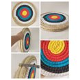 thumbnail image 2 of Traditional Handwoven Grass Archery Target - 50cm Diameter, 2-6cm Thickness, Authentic Ancient Design for Archery Ranges, Skill Practice & Recreational Shooting, Vintage Aesthetic Prop for, 2 of 5