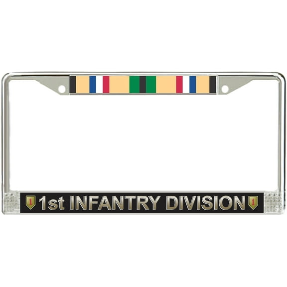 1st Infantry Division Gulf War Veteran Service Ribbon License Plate Frame