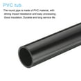 thumbnail image 4 of Uxcell Rigid Round Pipe Black 1.07 x 1.26"(ID*OD) High Impact for Water Pipe Crafts Cable Sleeve, 4 of 6